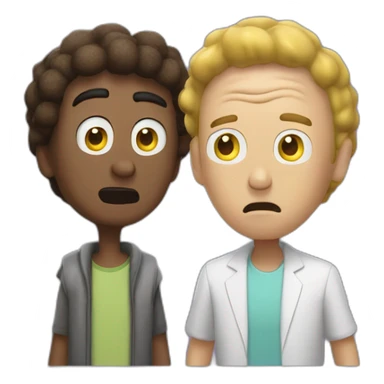 Risck and morty pisto portal sticker