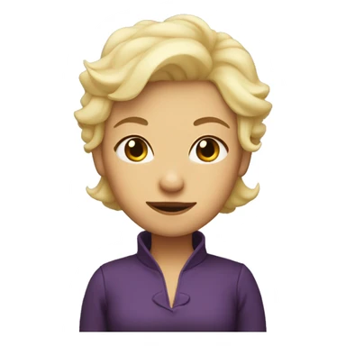 A dragon mother with short blonde hair  sticker