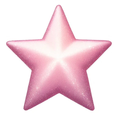 pale pink star sparkle sticker
