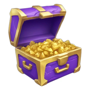 Pokemon Game LootCase Purple Chaotic Color Rich Treasure Legendary Epic Items and Pokemons Inside sticker