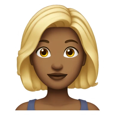 Curvy woman with blond hair sticker