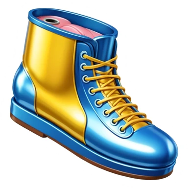 Jeff Koons style spam can shoe sculpture  sticker