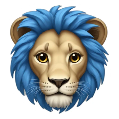 lion in israeli colours sticker