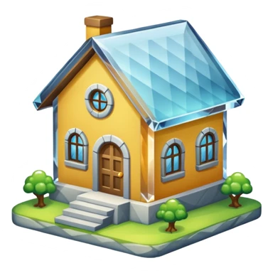 house made of cyrstal sticker