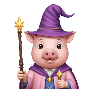 Поросенок волшебник sticker