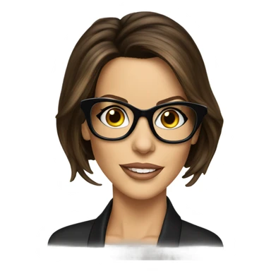 Kate Beckinsale, glasses, happy new year sign sticker