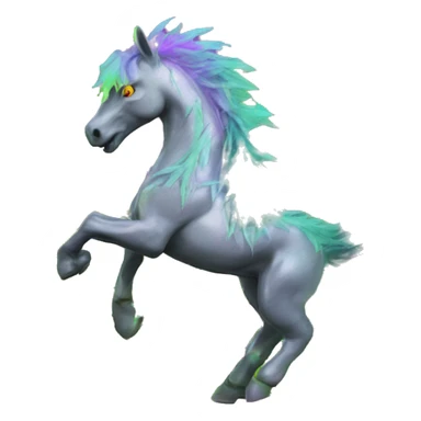 420 .Zombie_ Vaporwave black holographic oilslick zombie dragon unicorn person smoking yellow caution tape hemp leaves unicorn Pegasus hemp plants sticker