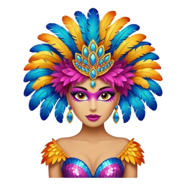 showgirl costume sticker