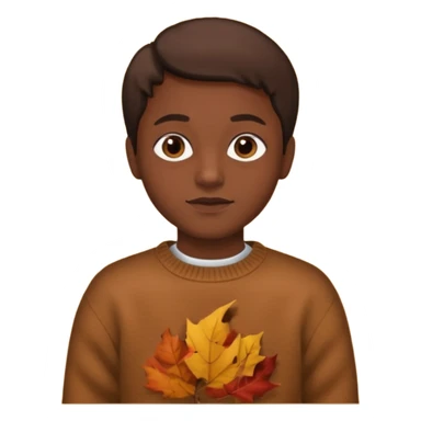 dark brown fall vibes sticker