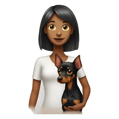 girl with min pin sticker