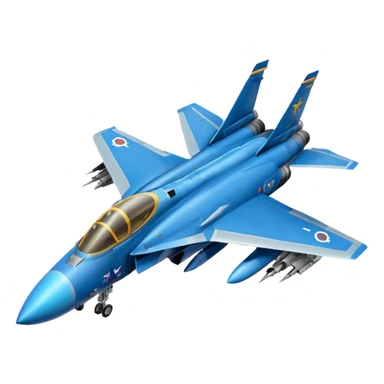 Animated Fighter-jet and fighter-bomber emojis with the top 10 most used expressions sticker
