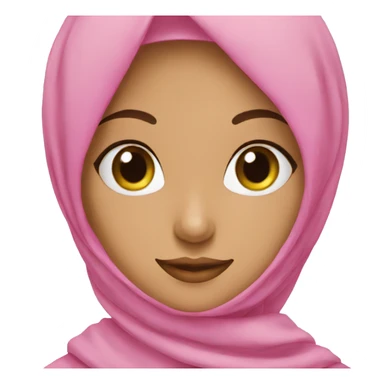 Hijabi girl pink  sticker