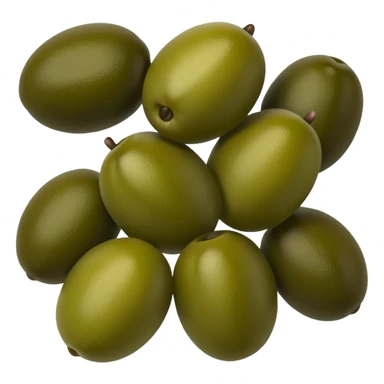 just black and green olives cut sticker