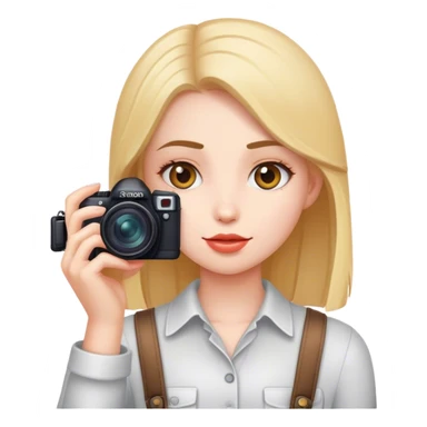 Girl photographer  sticker