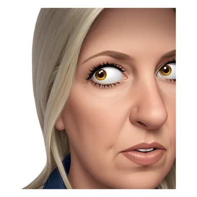 stunning blonde girl portrait sticker