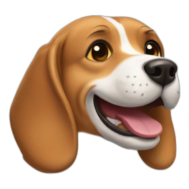 happy beagle sticker