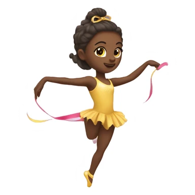 Rhythmic gymnastics girl sticker
