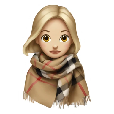 Burberry scarf  sticker