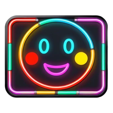 Neon signboard sticker