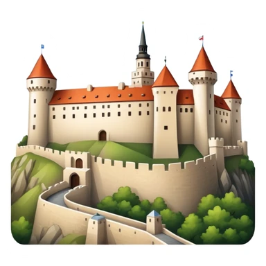 Castle bratislava without frame sticker