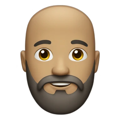 Men with bald viking beard sticker