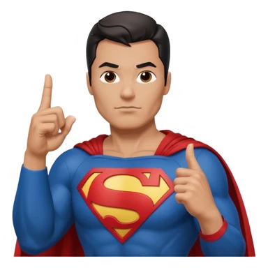 Superman Giving the Middle Finger sticker