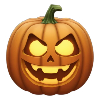 Jack o lantern scary sticker