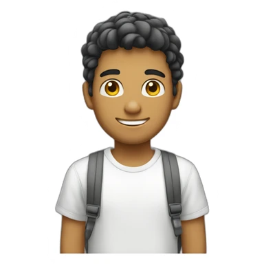 Joven blanco muy atractivo saludando  sticker