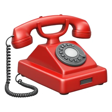 Minimalist emoji-style sticker of an old phone receiver with no signal waves, cracked and floating. Desaturated tones.
 sticker