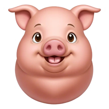 Un puerco feliz vestido de pinché sticker