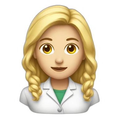 female researcher sticker