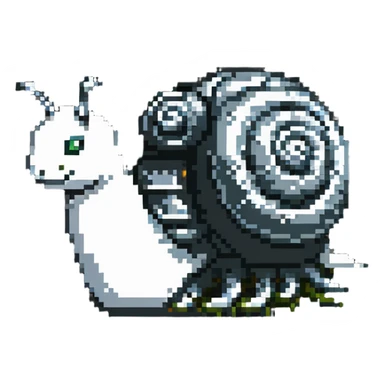 robot snail sticker