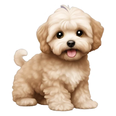maltipoo brown sticker