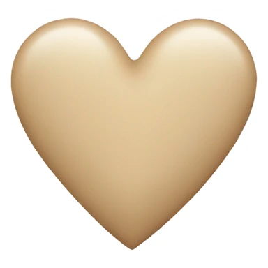 Beige heart  sticker