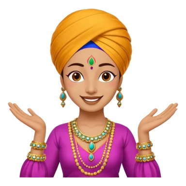 Punjabi dance emoji sticker