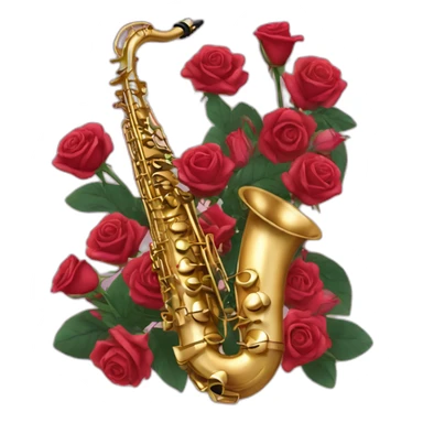 saxophones&Roses sticker