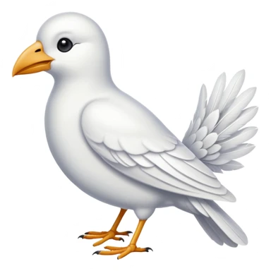 White bird sticker