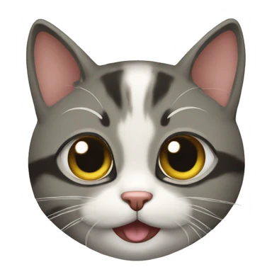 Gato riendose  sticker