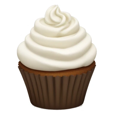 cupcake with white buttercream sticker