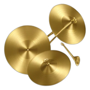golden cymbals sticker
