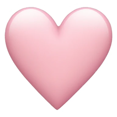 light pink heart sticker