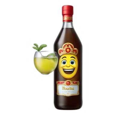 Russe boit vodka sticker