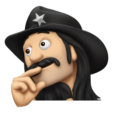 lemmy sending a kiss sticker
