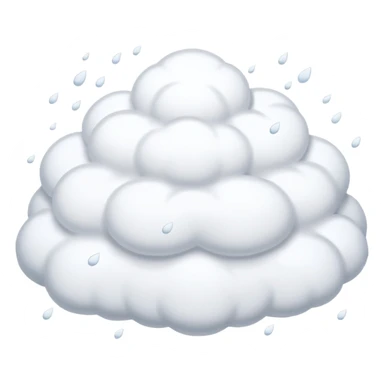A gentle snowfall with large flakes floating downward. sticker