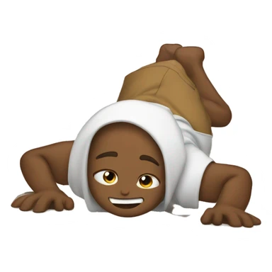 crawling on the floor sticker