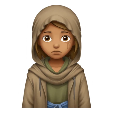 beggar girl sticker