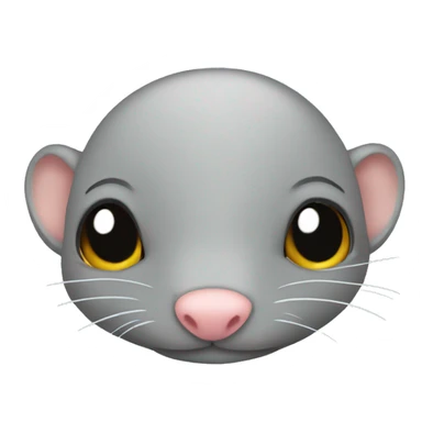 Bald wet rat sticker