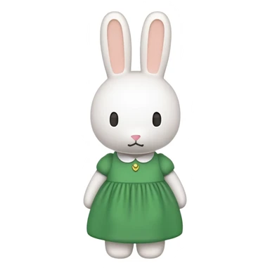 MIFFY wearing green sticker