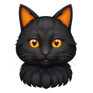 haloween cat sticker
