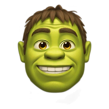 Shrek shirtless sticker